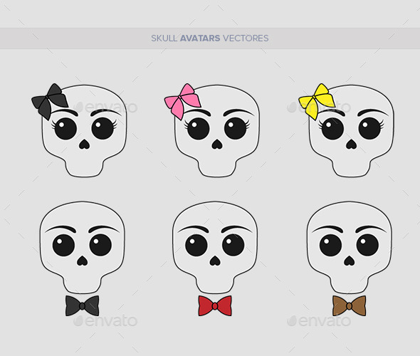 Skull Avatars Vector - Miscellaneous Characters