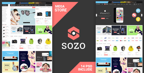 Sozo - Shopping PSD Template - Shopping Retail