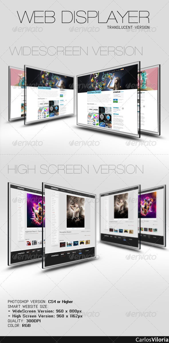 Web Displayer - Website Displays