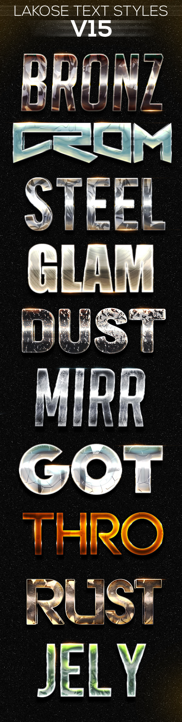 Lakose Text Styles V15 - Text Effects Styles