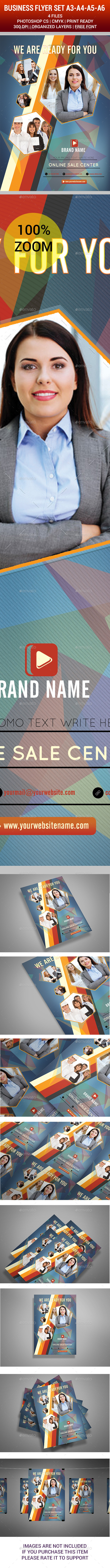 Business Flyer Set A3-A4-A5-A6 - Corporate Flyers