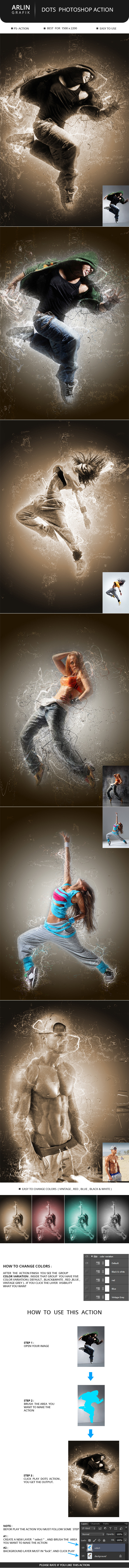 Dots Action - Photo Effects Actions