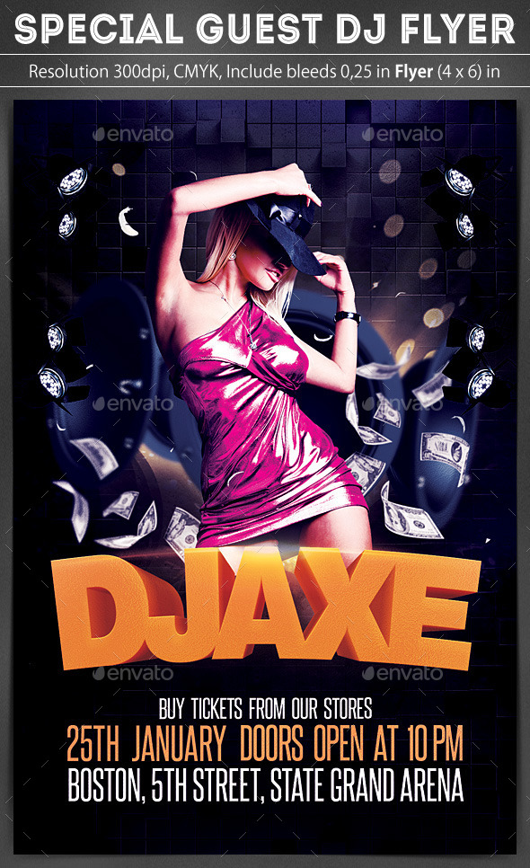 Special Guest Dj Flyer - Clubs & Parties Events