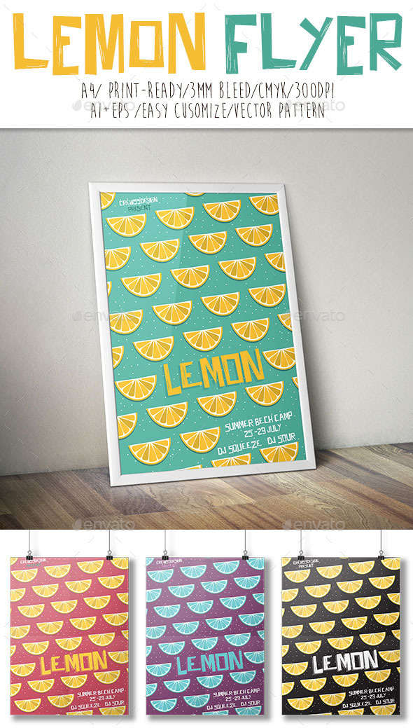 Lemon Flyer - Flyers Print Templates