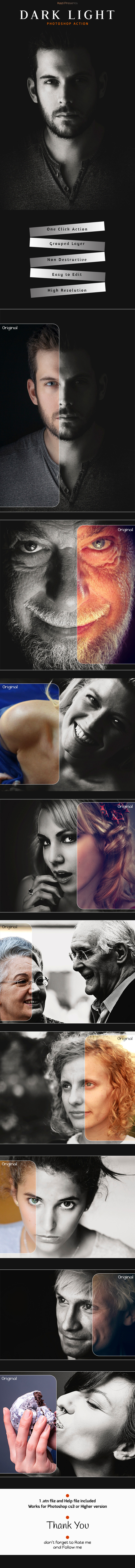 Dark Light Action - Photo Effects Actions