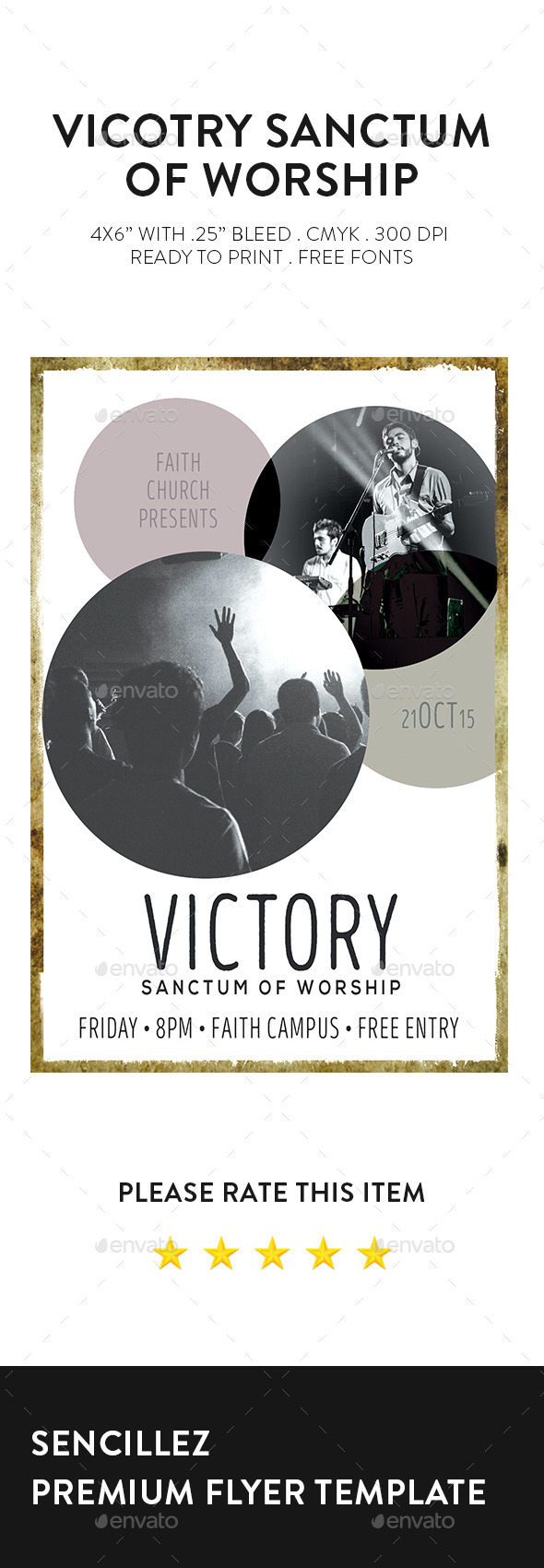 Victory Sanctum of Worship Church Flyer - Church Flyers
