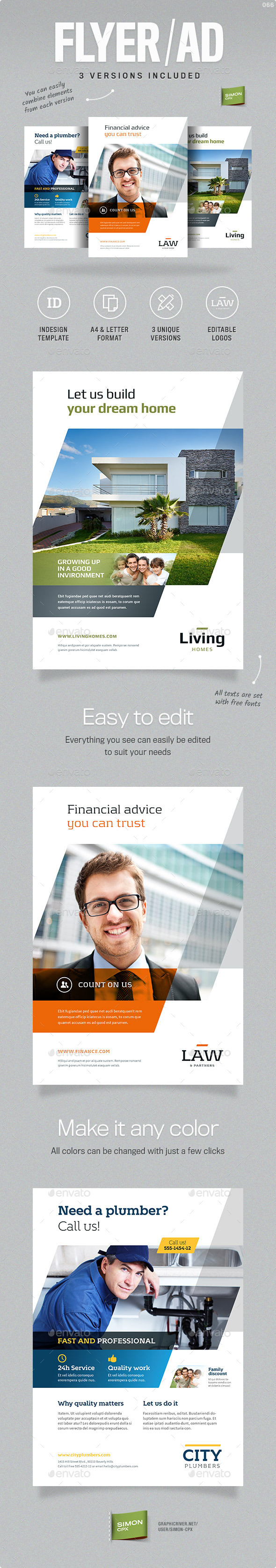 Business Flyer or Ad template - Corporate Flyers