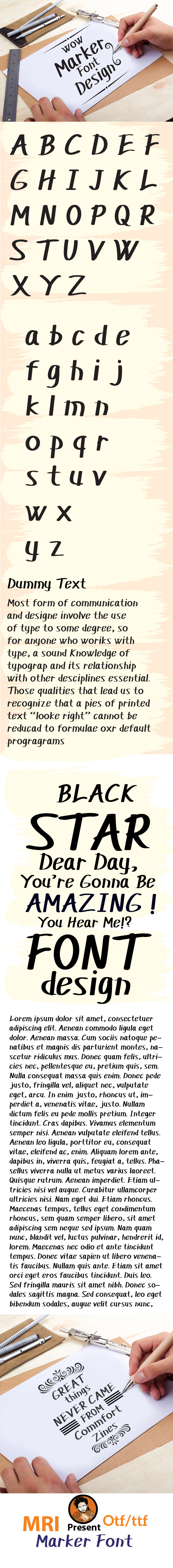 Marker Font - Script Fonts