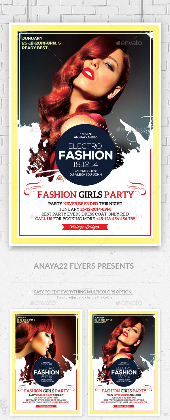 Midnight Affair Flyer Template - Clubs & Parties Events