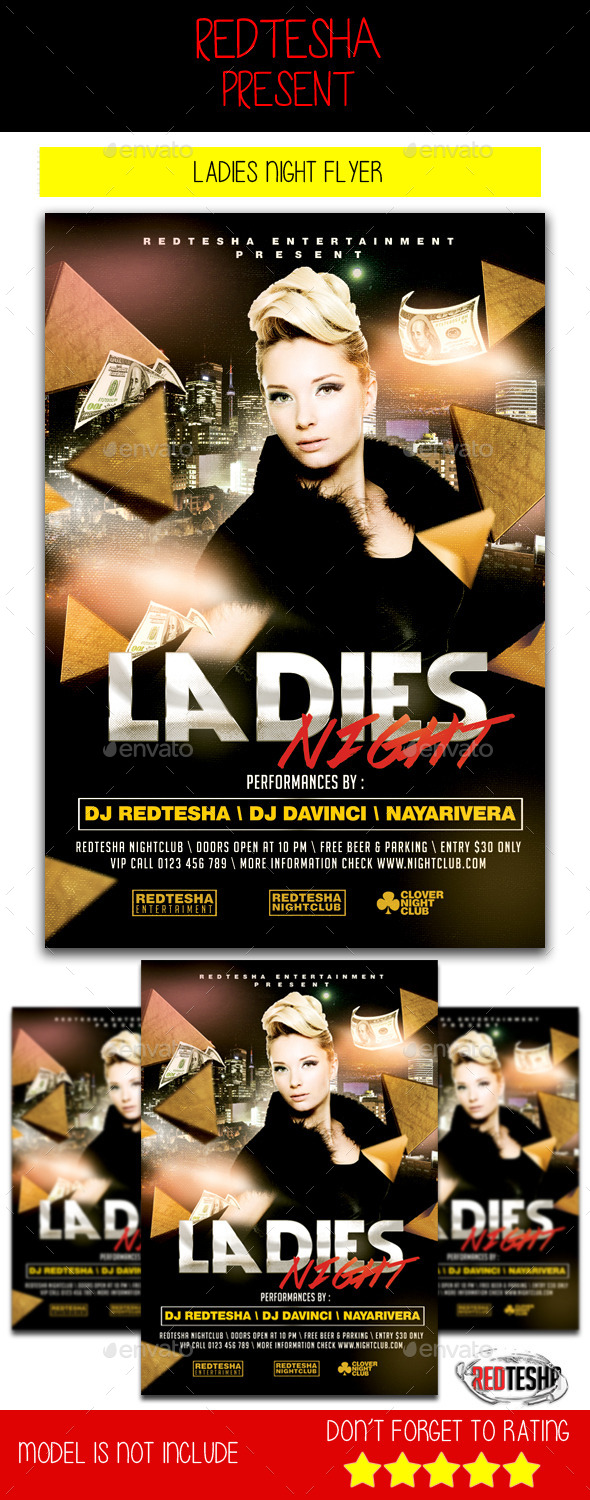 Ladies Night Flyer - Clubs & Parties Events
