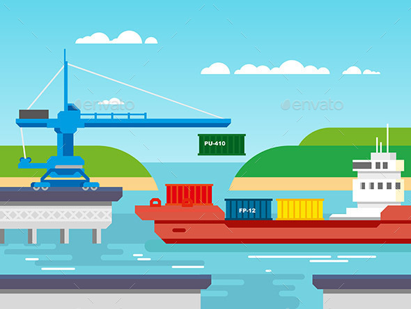 Cargo Freight Shipping By Water - Industries Business