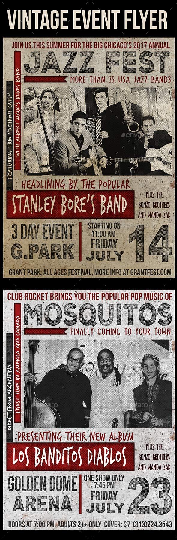 Vintage Event Flyer - Events Flyers
