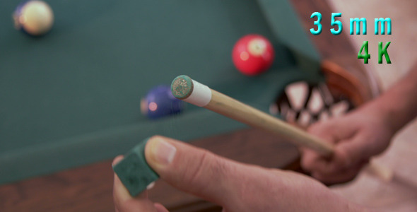 Billiards Pool Player Chalking Cue Stick 20  alt