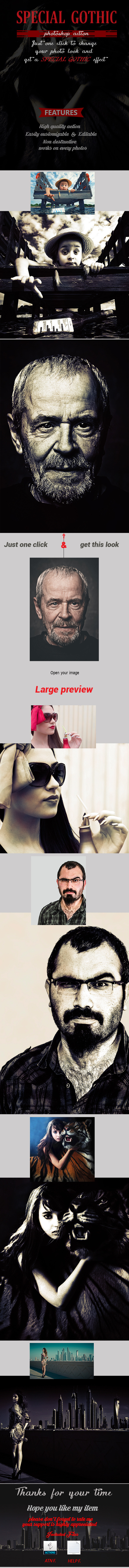 Special Gothic Action - Photo Effects Actions