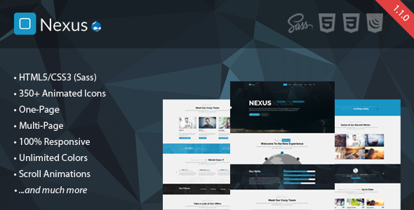 Nexus - MultiOne-Page - ThemeForest 12072519