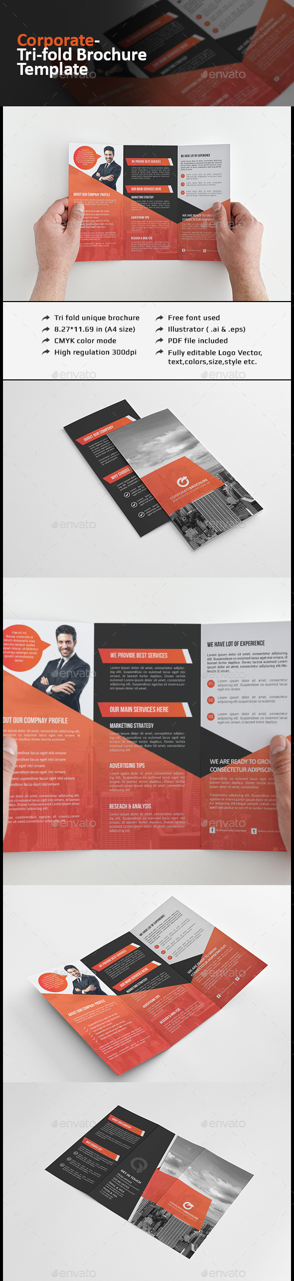 Corporate Tri-fold Brochure - Corporate Brochures