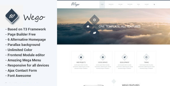 Wego - Multipurpose Joomla Template - Business Corporate