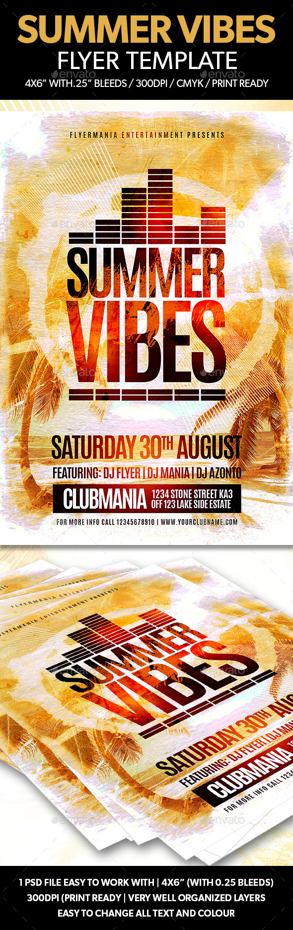 Summer Vibes Flyer Template