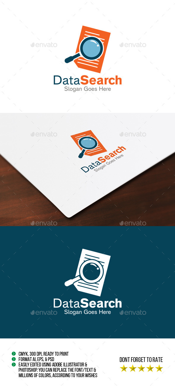 Data Search Logo - Symbols Logo Templates