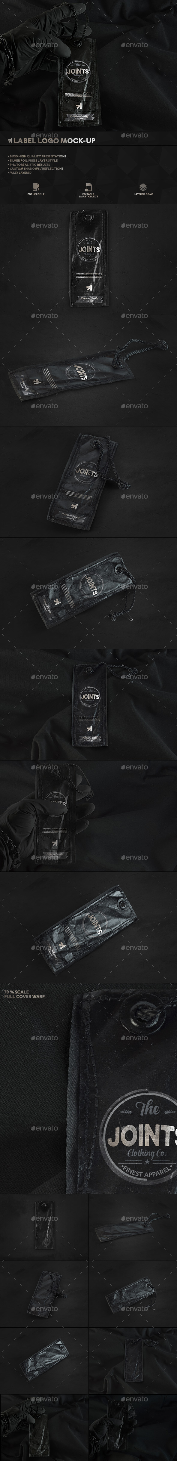 Black Edition Tag Label Mockup - Logo Product Mock-Ups