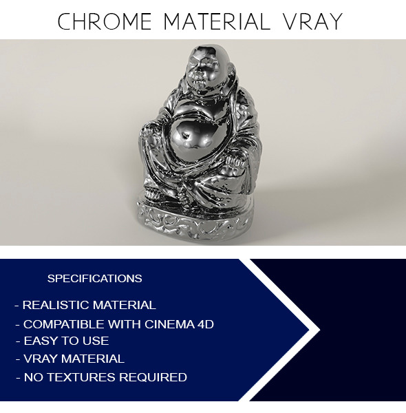 Chrome Material VRay - 3Docean 12088093