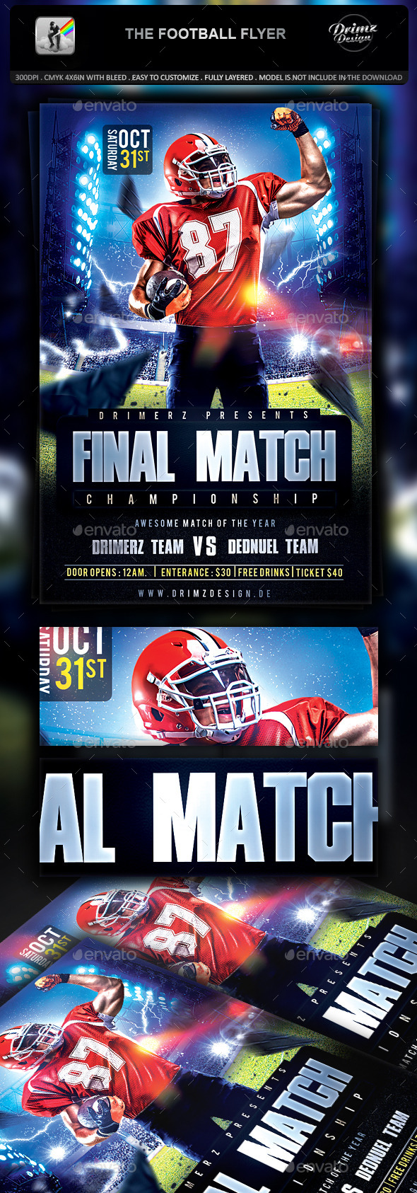 The Football Flyer - Sports Events