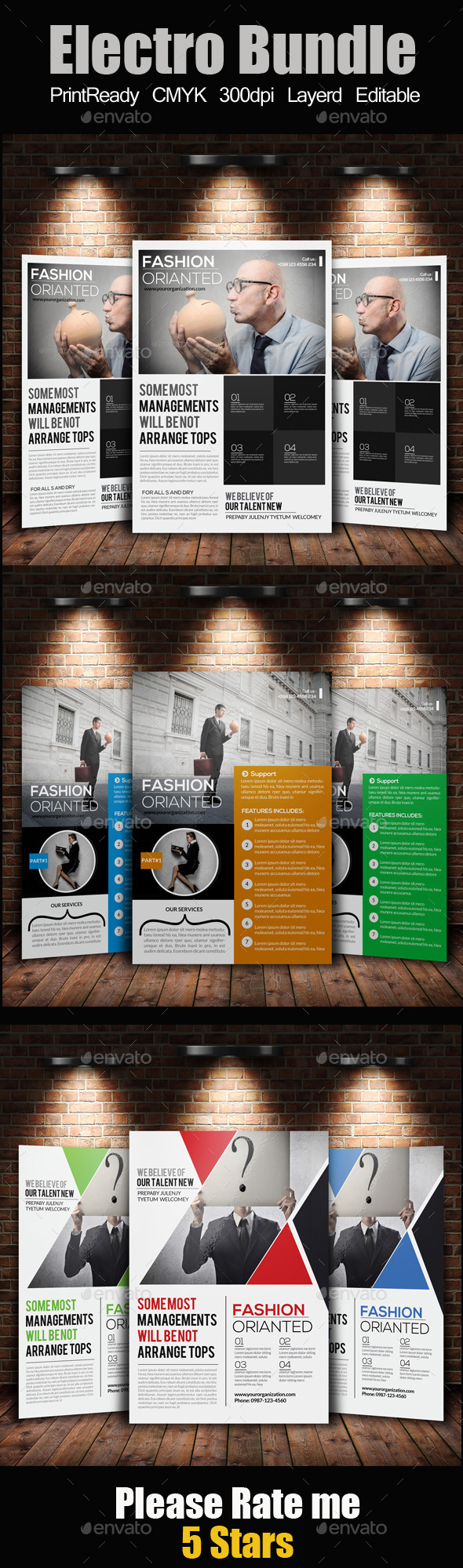 A4 Business Flyer Template Bundle - Corporate Flyers