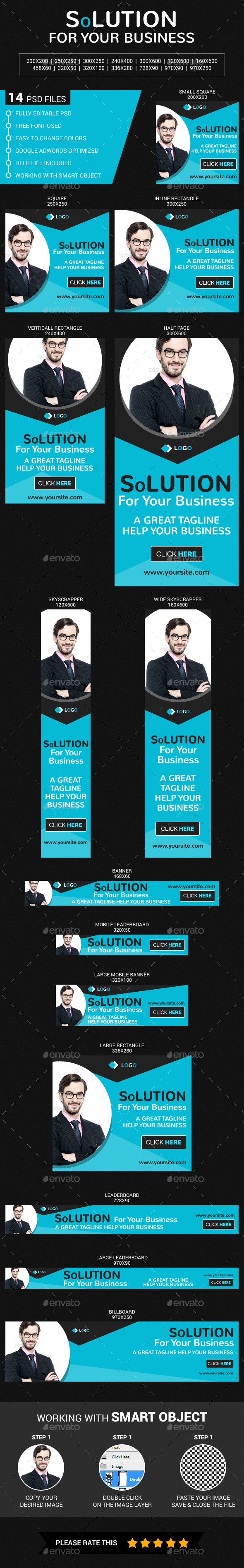 Corporate & Business - Banners & Ads Web Elements
