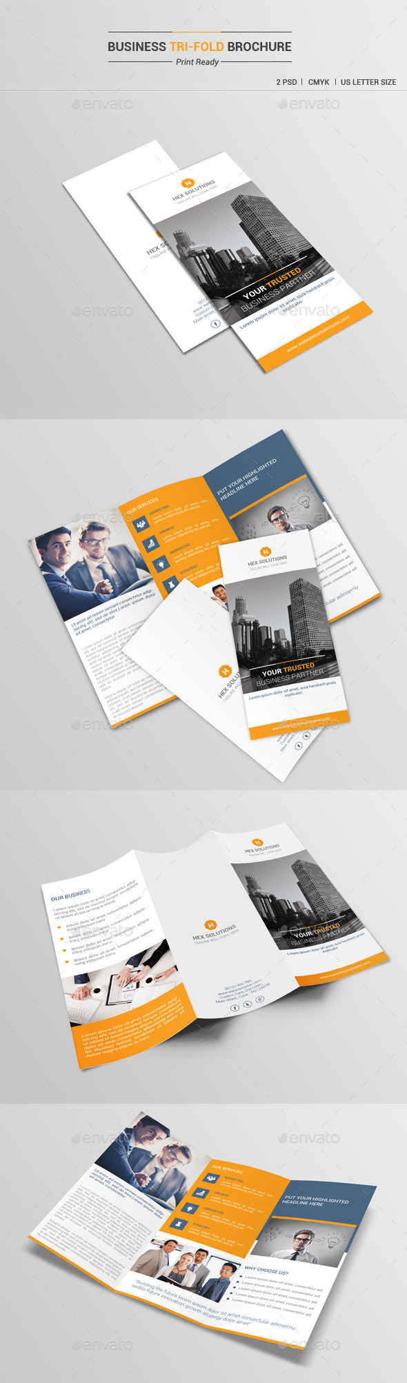 Business Tri-Fold Brochure V1 - Corporate Brochures