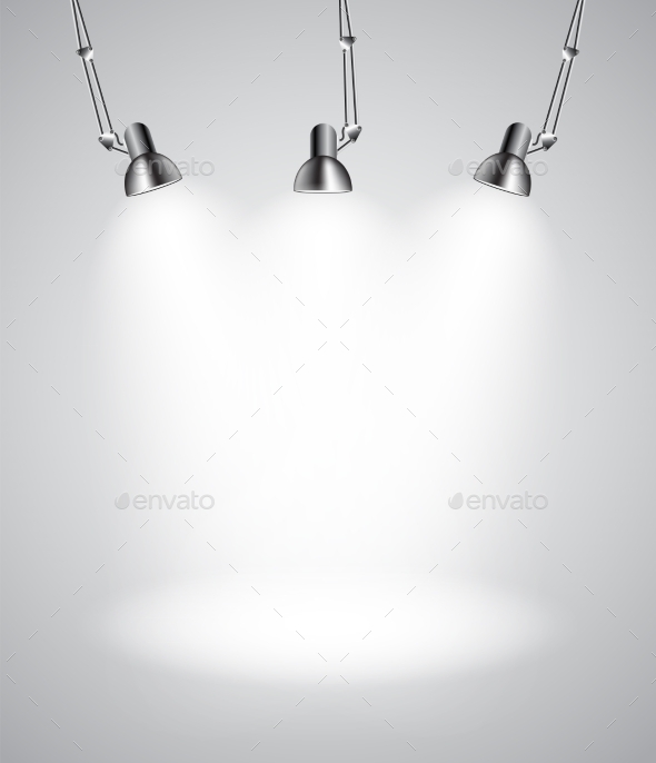 Background with Lighting Lamps - Man-made Objects Objects
