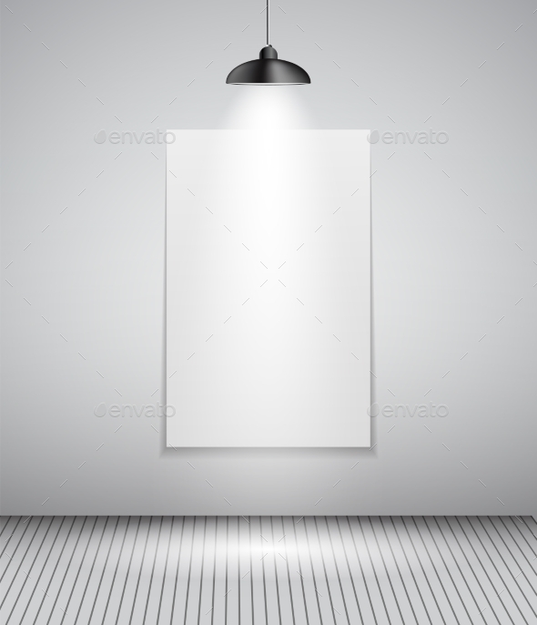 Background with Lighting Lamp and Frame - Backgrounds Decorative