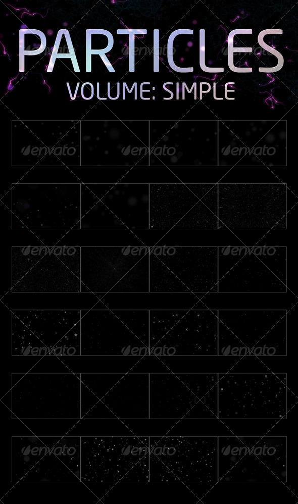 Particles Pack // SIMPLE - Abstract Backgrounds