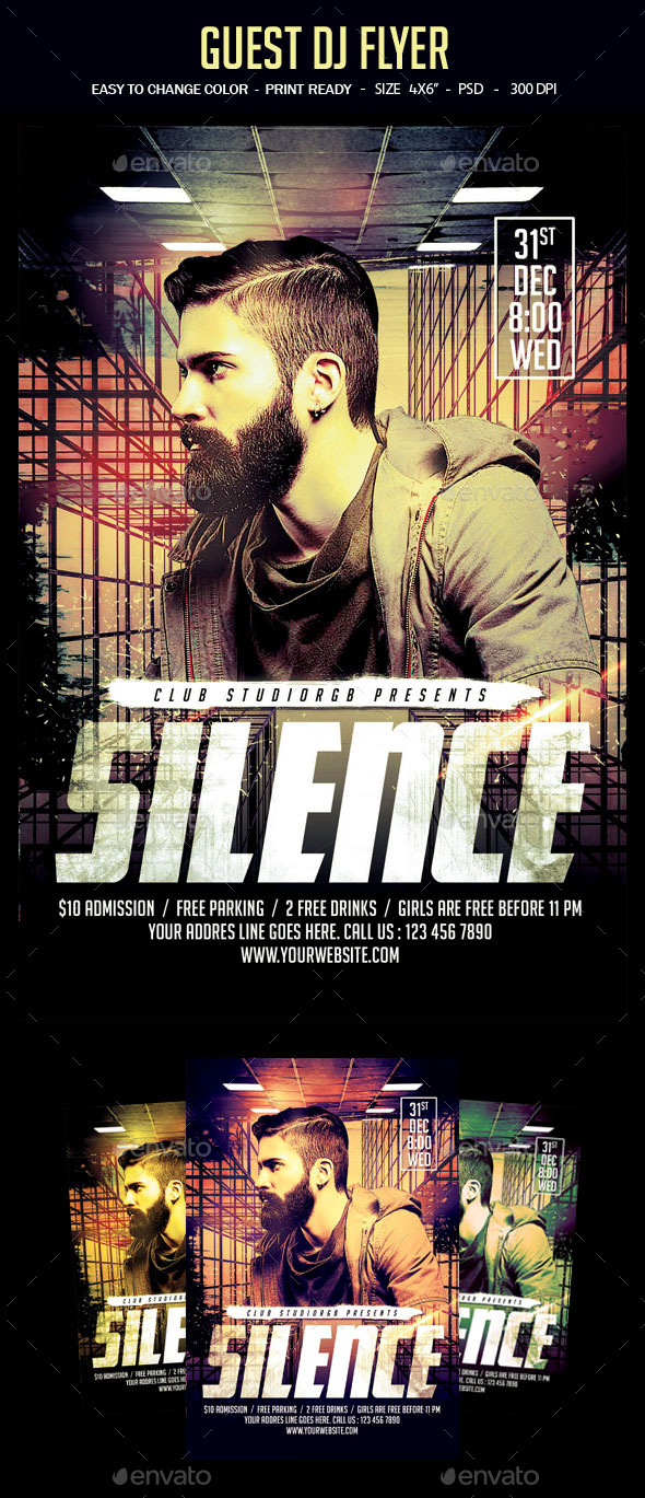 Guest Dj Flyer - Clubs & Parties Events