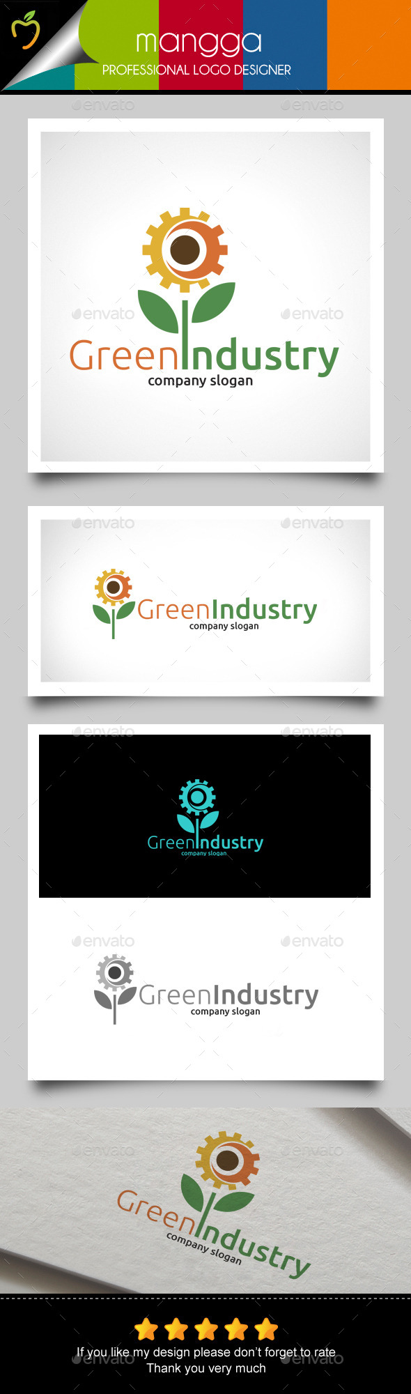 Green Industry Logo - Nature Logo Templates