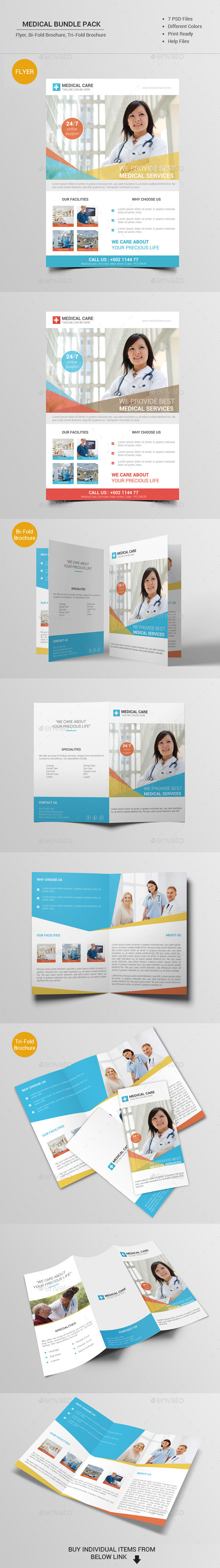 Medical Bundle Pack - Brochures Print Templates