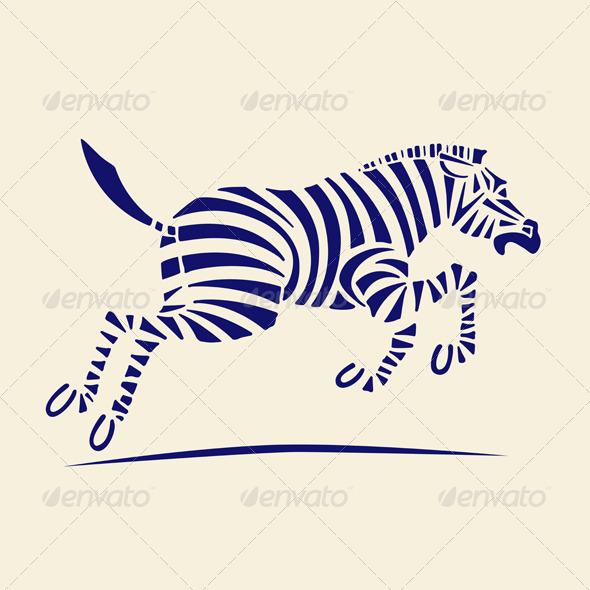 Cartoon Zebra