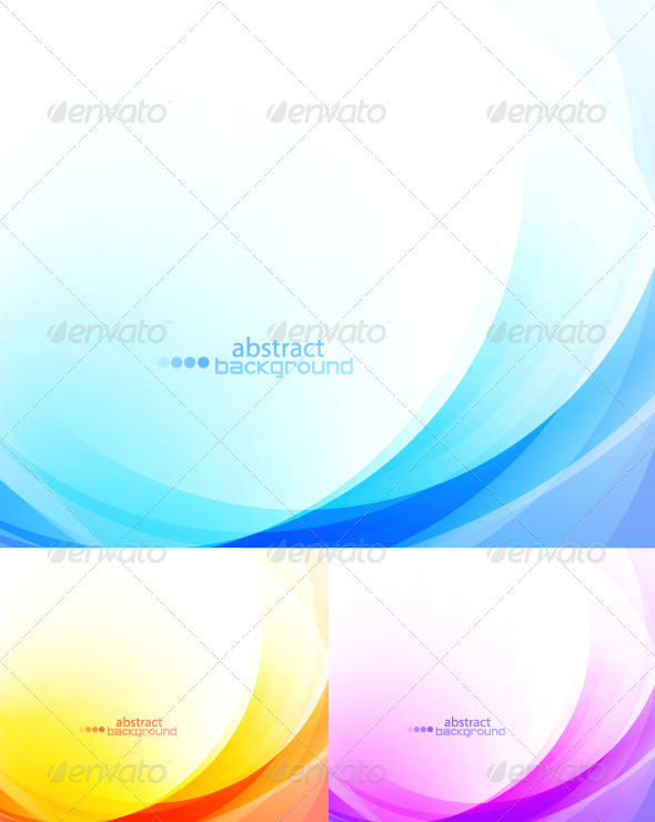 Abstract backgrounds. Color waves - Abstract Conceptual