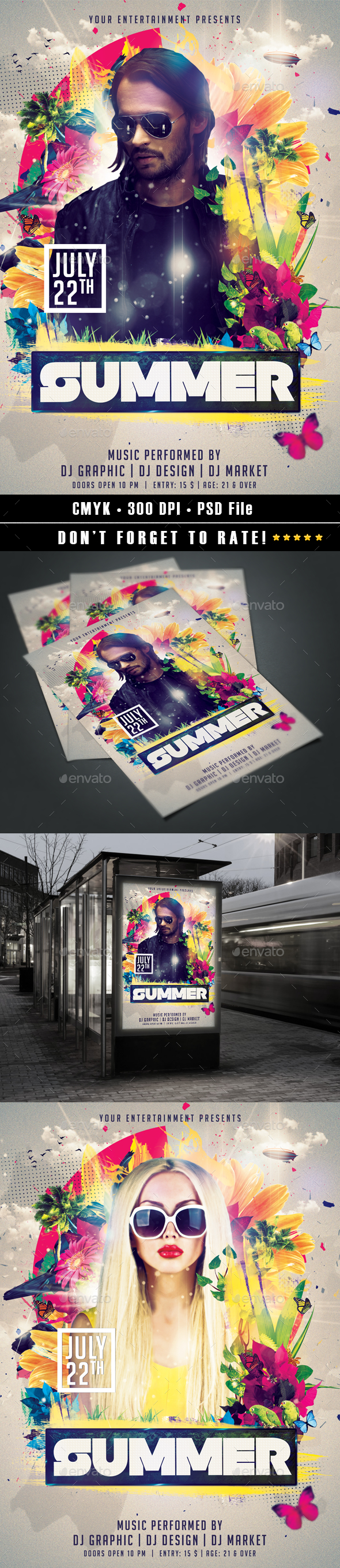 Summer Flyer - Clubs & Parties Events