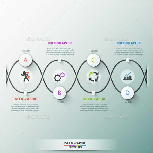 Modern Infographic Process Template - Infographics