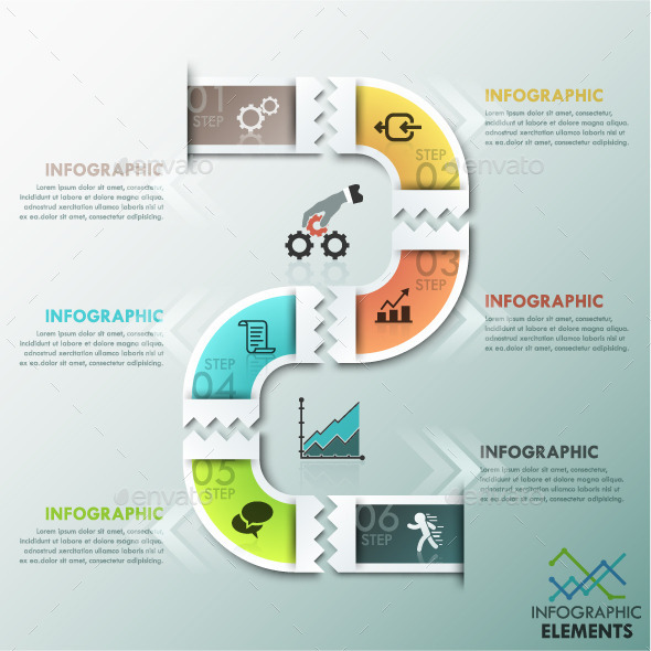 Modern Infographics Paper Template - Infographics