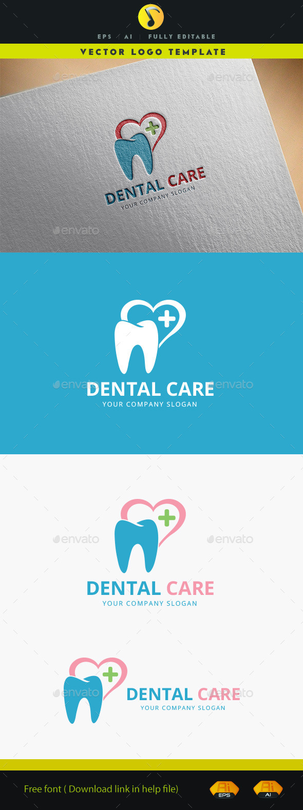Dental Care - Symbols Logo Templates