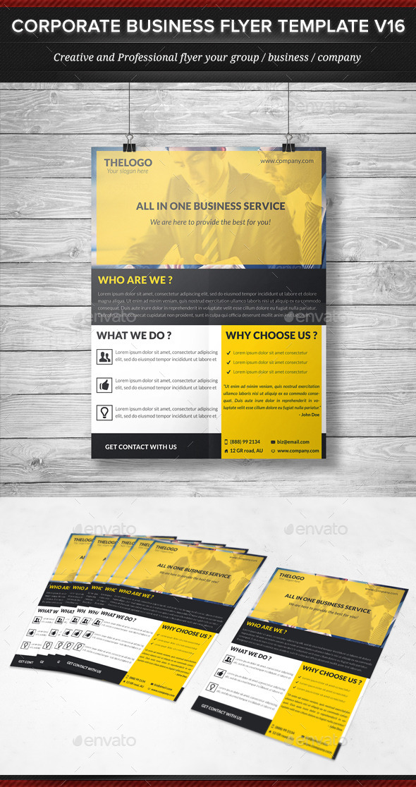 Corporate Business Flyer Template V16 - Corporate Flyers