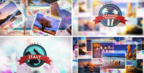 Colorful Vacation Intro - VideoHive 12108209