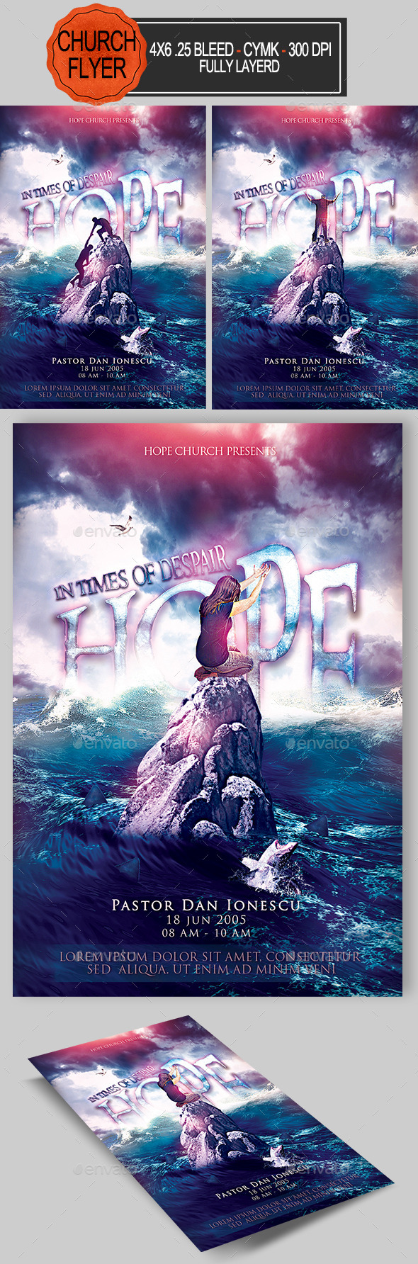 Hope Church Flyer - Church Flyers