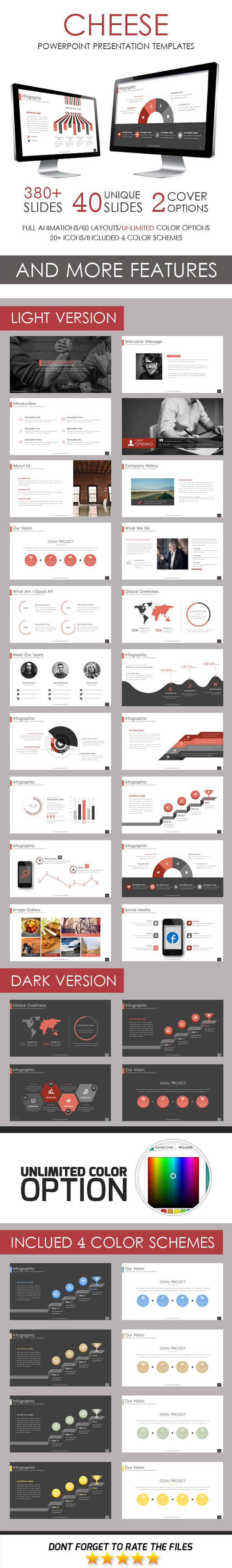 Cheese PowerPoint Template - Business PowerPoint Templates
