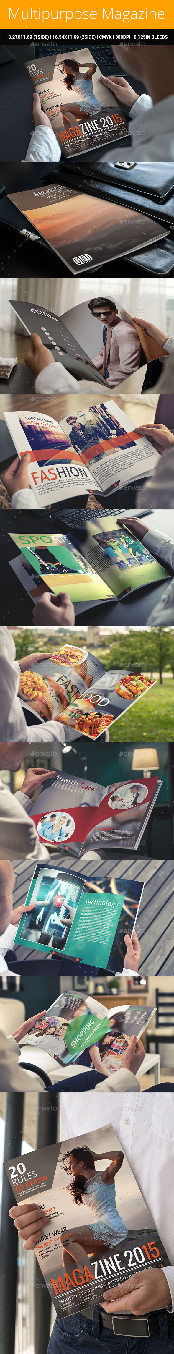 Multipurpose Magazine - Magazines Print Templates