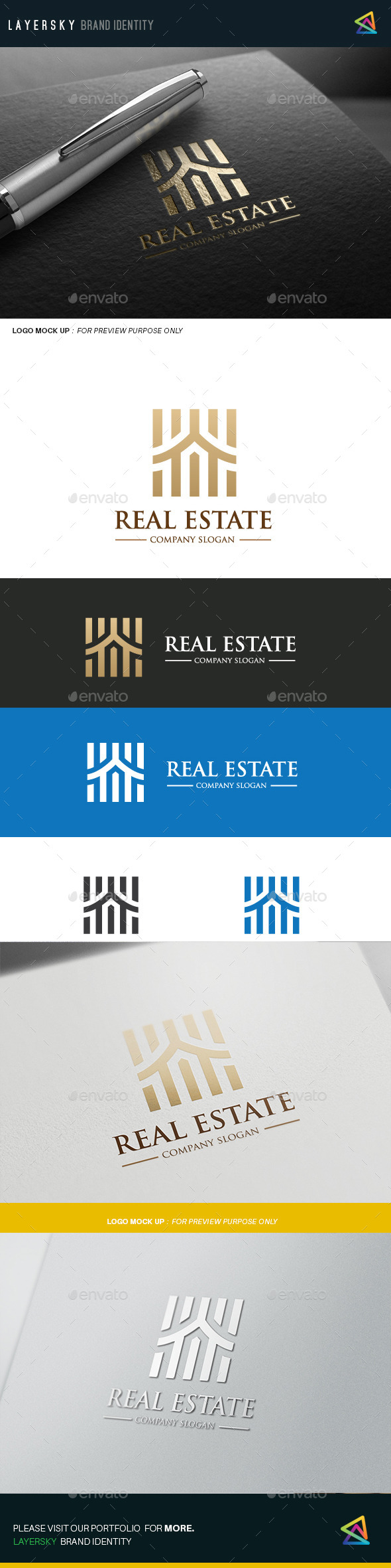 Real Estate - Buildings Logo Templates