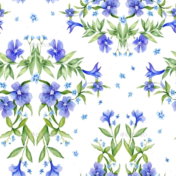 Watercolor Damask Vignette Texture - Backgrounds Decorative