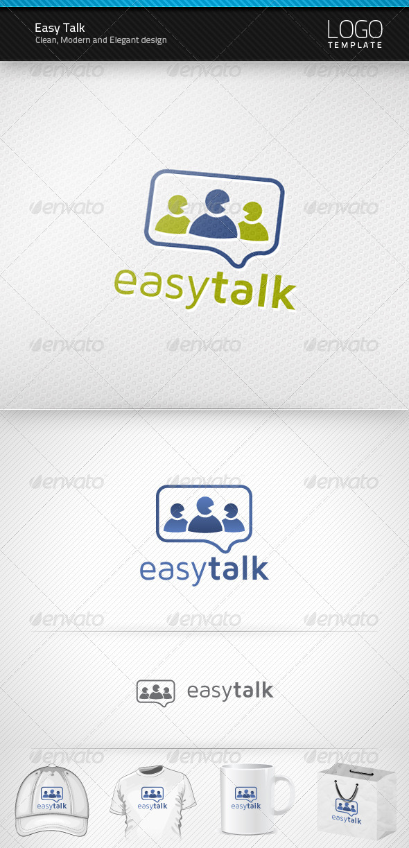 Easy Talk Logo - Humans Logo Templates