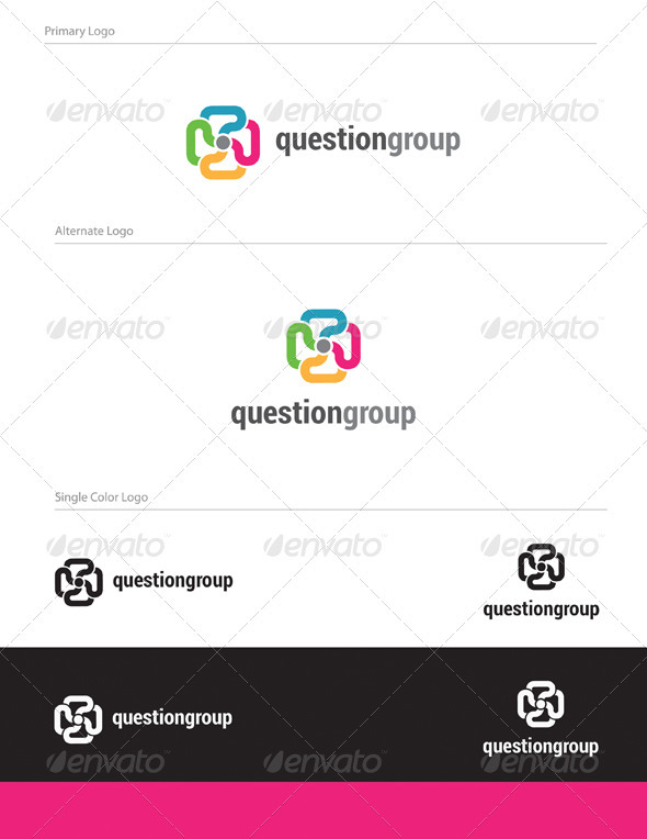 Question Group Logo Design - ABS-014 - Abstract Logo Templates